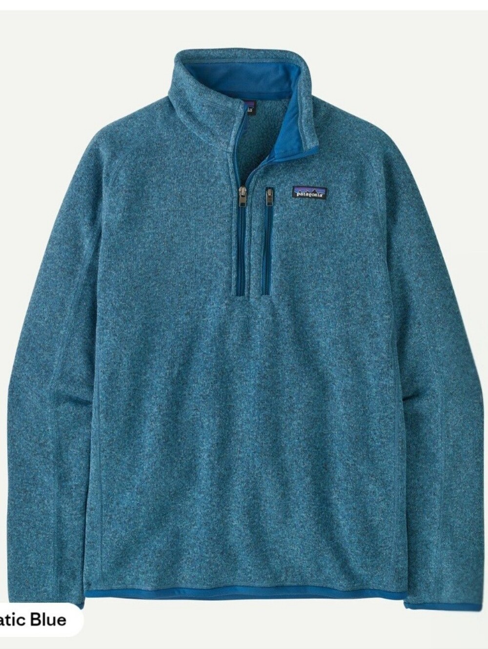 Patagonia Aquatic Blue 1/4-Zip Better Sweater Fleece